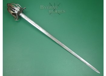 Scottish Highland Cavalry Officers Basket Hilted Broadsword 1800-1820. #2407020 #1