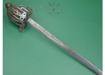 Scottish Highland Cavalry Officers Basket Hilted Broadsword 1800-1820. #2407020 #3