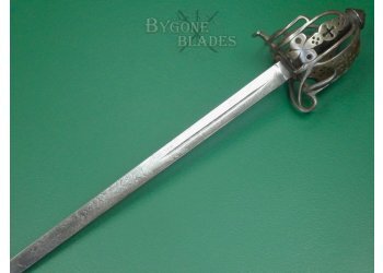 Scottish Highland Cavalry Officers Basket Hilted Broadsword 1800-1820. #2407020 #4
