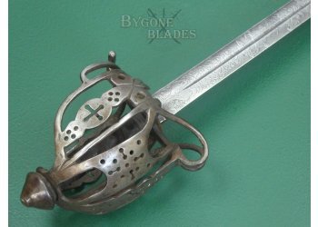 Scottish Highland Cavalry Officers Basket Hilted Broadsword 1800-1820. #2407020 #5