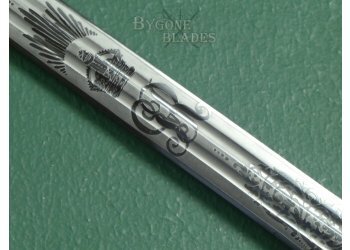 Scottish. Royal Scots 1828/1883 Pattern Cross Hilt Broadsword. Named Officer. #2312008 #16