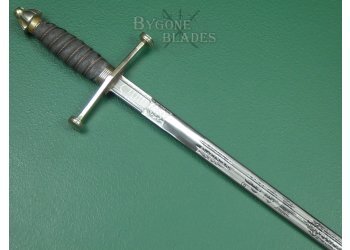 Scottish. Royal Scots 1828/1883 Pattern Cross Hilt Broadsword. Named Officer. #2312008 #7