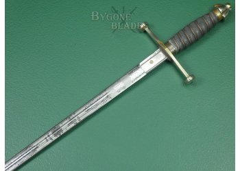 Scottish. Royal Scots 1828/1883 Pattern Cross Hilt Broadsword. Named Officer. #2312008 #8