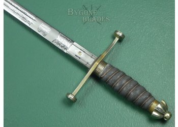 Scottish. Royal Scots 1828/1883 Pattern Cross Hilt Broadsword. Named Officer. #2312008 #10