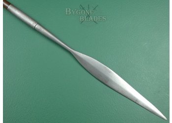 South African Natal Zulu Police Iklwa. Rare Native Police Spear. #2207002 #3