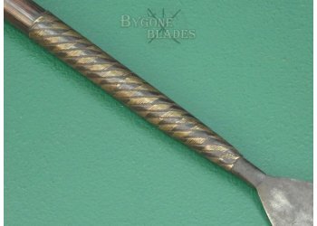 Zulu Iklwa. High Status Stabbing Spear. Woven Wire Binding. #2402008 #5