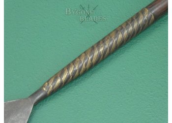 Zulu Iklwa. High Status Stabbing Spear. Woven Wire Binding. #2402008 #6