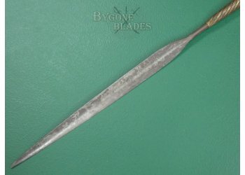 Zulu Iklwa. Long Blade. Woven Copper &amp; Brass Wire. #2402017 #4