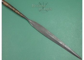 Zulu Iklwa. Woven Palm Binding. Zulu Wars Stabbing Spear. #2402016 #3