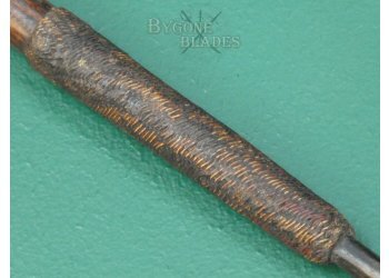 Zulu Isijula. 1879 Zulu War Throwing Spear. Palm Binding. #2402010 #5