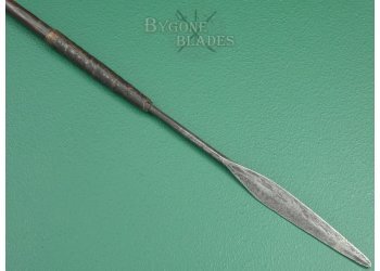 Zulu Isijula. Anglo-Zulu War Throwing Spear. Woven Palm Binding. #2209014 #3