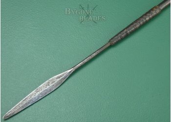 Zulu Isijula. Anglo-Zulu War Throwing Spear. Woven Palm Binding. #2209014 #4