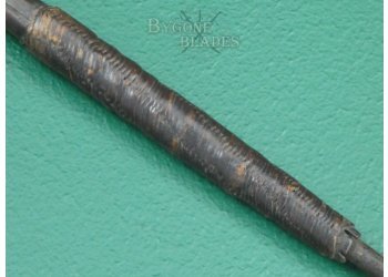 Zulu Isijula. Anglo-Zulu War Throwing Spear. Woven Palm Binding. #2209014 #5