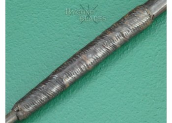 Zulu Isijula. Anglo-Zulu War Throwing Spear. Woven Palm Binding. #2209014 #6