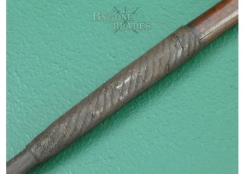 Zulu Isijula. Anglo-Zulu War Throwing Spear. Woven Wire. #2209017 #6
