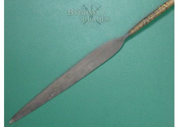 Zulu Wars Stabbing Spear. Iklwa 1879. Woven Palm Binding. #2403001 #4